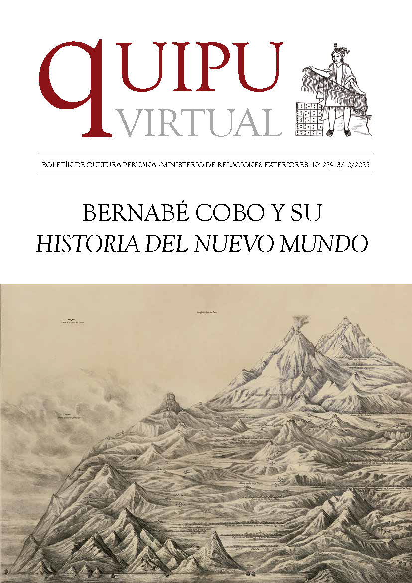 Quipu Virtual N°279 – Bernabé Cobo y su Historia del Nuevo Mundo